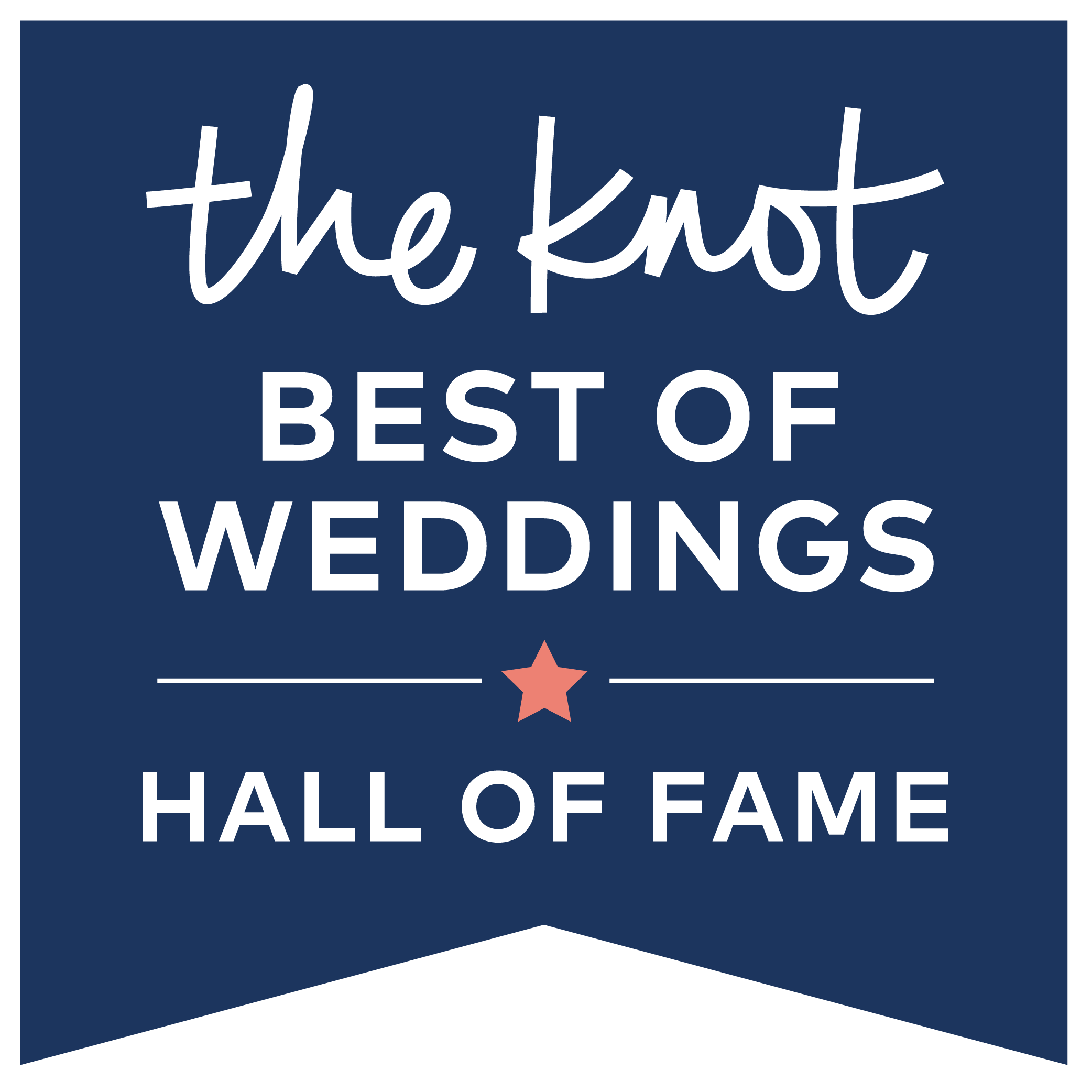 The Knot Best of Weddings Hall of Fame Award